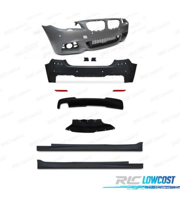 KIT CARROCERIA BMW F10 13-17 LOOK M CON PDC Y LAVAFAROS