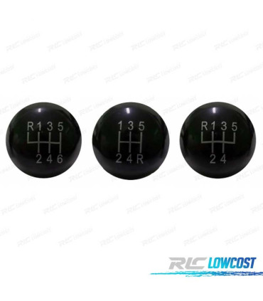 POMO CAMBIO CORTO TIPO CUERO NEGRO