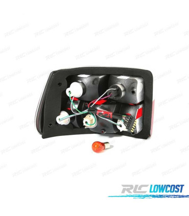 PILOTOS PARA OPEL ASTRA F 91-98 ROJO CROMO