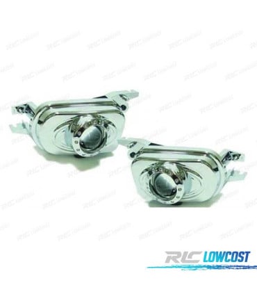 FAROS ANTINIEBLA MERCEDES CLASE C W203 00-07 LUPA CROMO
