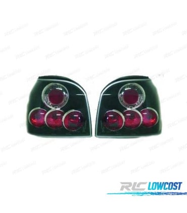 PILOTOS TRASEROS PARA VOLKSWAGEN VW GOLF 3 91-97 FONDO NEGRO