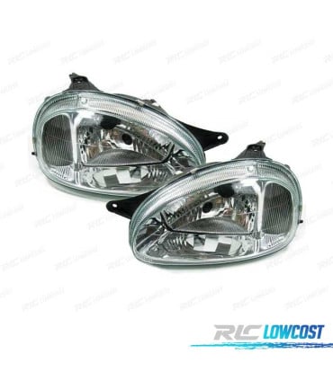 FAROS OPEL CORSA B 93-00 FONDO CROMO