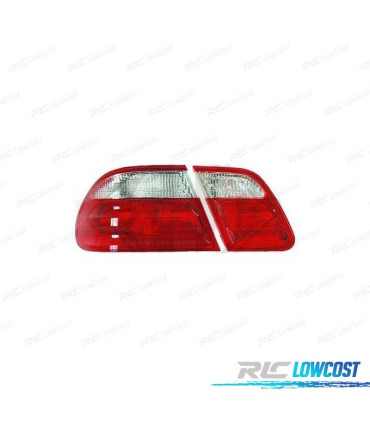 PILOTOS MERCEDES CLASE E W210 95-02 ROJO CROMO