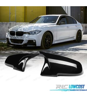 CARCASAS ESPEJOS BMW F30 F31 F32 F33 F36 F20 F22 F34 NEGRO BRILLO LOOK M