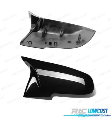 CARCASAS ESPEJOS BMW F30 F31 F32 F33 F36 F20 F22 F34 LOOK M NEGRO BRILLO