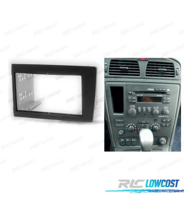 MARCO NEGRO RADIO 2-DIN PARA VOLVO S60 00-04 V70 XC70 01-04