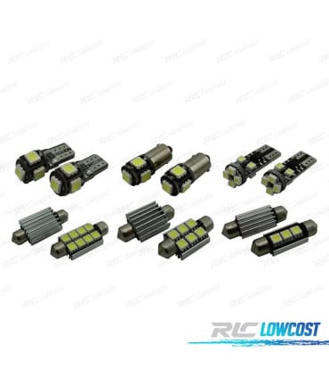 KIT 14 BOMBILLAS LED INTERIOR PARA BMW NUEVA SERIE 3 F30 F35 F80 SALÓN 316I 318I 325D 328D XDRIVE 330D 12-18