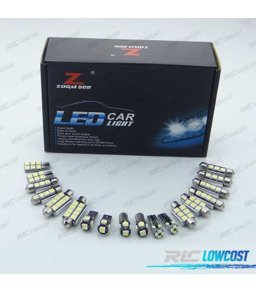 KIT 20 BOMBILLAS LED INTERIOR PARA BMW SERIE 3 E46 M3 318I 318TI 323I 323IS 325I 325XI 328I 99-05