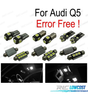 KIT 23 BOMBILLAS LED INTERIOR AUDI Q5 2009-2016