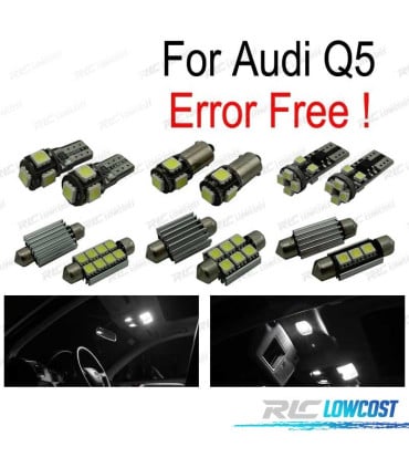 KIT 23 BOMBILLAS LED INTERIOR PARA AUDI Q5 2009-2016