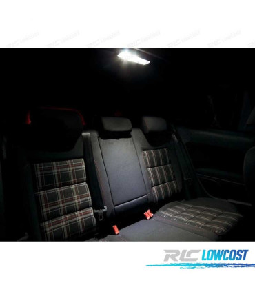 KIT 10 BOMBILLAS LED INTERIOR PARA VOLKSWAGEN VW GOLF 6 MK6 MKVI GTI 10-14