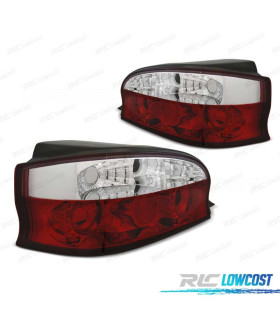 PILOTOS CITROEN SAXO 96-04 ROJO CROMO CRISTAL
