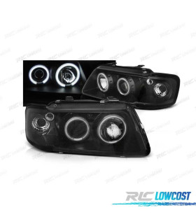 FAROS AUDI A3 8L 96-00 OJOS ANGEL CCFL FONDO NEGRO