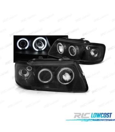 FAROS AUDI A3 8L 96-00 OJOS ANGEL CCFL FONDO NEGRO