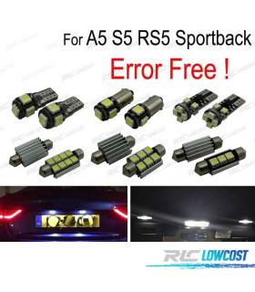 KIT 24 BOMBILLAS LED INTERIOR AUDI A5 S5 RS5 SPORTBACK 09-15