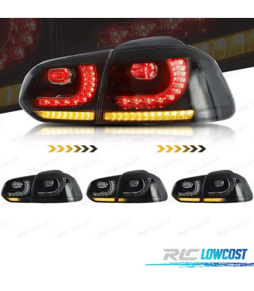 PILOTOS VOLKSWAGEN VW GOLF 6 08-12 FULL LED DINAMICOS AHUMADOS LOOK R20