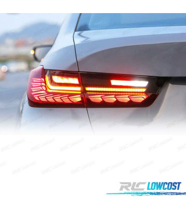 PILOTOS BMW SERIE 3 G20 19-22 FULL LED DINAMICOS LIGHT BAR OLED
