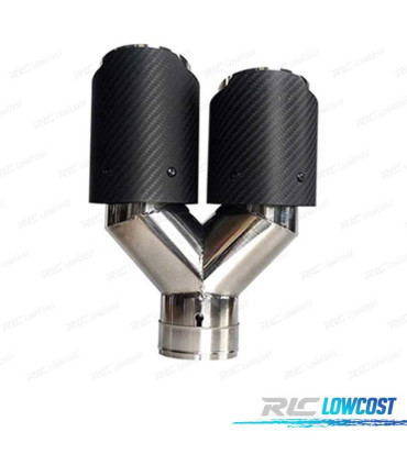 COLA ESCAPE CARBONO DOBLE IZQUIERDA LOOK AKRAPOVIC