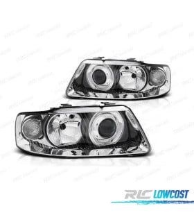 FAROS AUDI A3 8L 00-03 CROMADOS