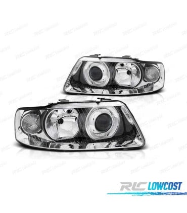 FAROS AUDI A3 8L 00-03 CROMADOS
