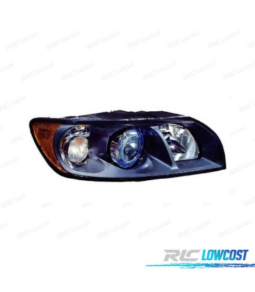 FARO DCH VOLVO S40 V50 04-07 FONDO NEGRO H7 + HB3