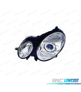 FARO IZQ MERCEDES CLASE E W211 06-09 CROMO H7 + H7