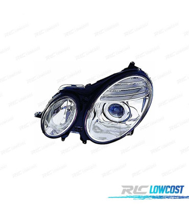 FARO IZQ MERCEDES CLASE E W211 06-09 CROMO H7 + H7