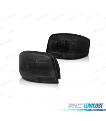 PILOTOS PARA AUDI A3 8P 03-08 LED CRISTAL AHUMADO