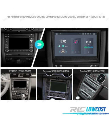 RADIO GPS ANDROID 10 PARA PORSCHE PANTALLA TACTIL