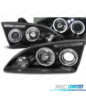 FAROS PARA FORD FOCUS 04-08 OJOS ANGEL FONDO NEGRO