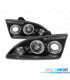 FAROS FORD FOCUS 04-08 OJOS ANGEL FONDO NEGRO
