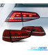 PILOTOS VOLKSWAGEN VW GOLF 7 12-17 LOOK GTI INTERMITENTE LED DINAMICO ROJO CLARO