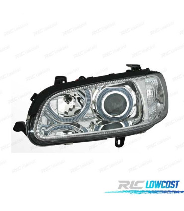 FAROS PARA OPEL OMEGA 94-99 OJOS ANGEL FONDO CROMO H1