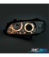 FAROS PARA OPEL OMEGA 94-99 OJOS ANGEL FONDO CROMO H1