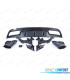 DIFUSOR MERCEDES CLASE C W205 SEDÁN 14-18 LOOK AMG C63 NEGRO MATE + COLAS ESCAPE