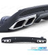 DIFUSOR MERCEDES CLASE C W205 SEDÁN 14-18 LOOK AMG C63 NEGRO MATE + COLAS ESCAPE