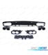 DIFUSOR MERCEDES CLASE C C205 COUPE 14-18 LOOK AMG PDC + COLAS ESCAPE NEGRO
