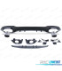 DIFUSOR MERCEDES CLASE A W177 18- A35 LOOK AMG NEGRO BRILLO + COLAS ESCAPE