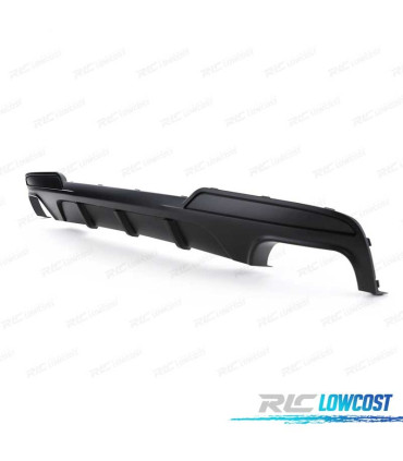DIFUSOR BMW F10 F11 10-17 LOOK M PERFORMANCE + COLAS ESCAPE NEGRO