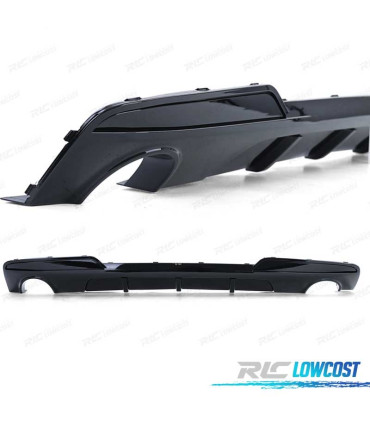 DIFUSOR BMW F10 F11 10-16 LOOK M NEGRO BRILLO