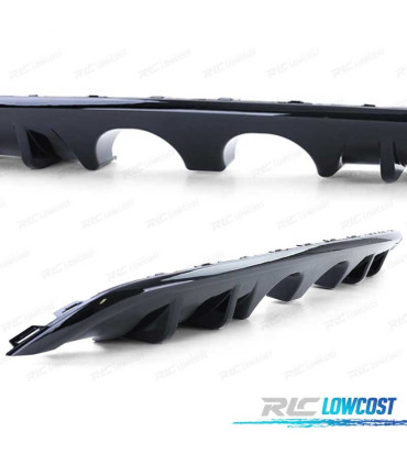 DIFUSOR VOLKSWAGEN VW GOLF 6 08-12 NEGRO BRILLO DOBLE SALIDA