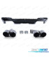 DIFUSOR BMW X3 G01 LOOK M PERFORMANCE NEGRO BRILLO + COLAS ESCAPE