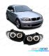 FAROS BMW E81 E87 E82 E88 04-11 OJOS ANGEL FONDO NEGRO