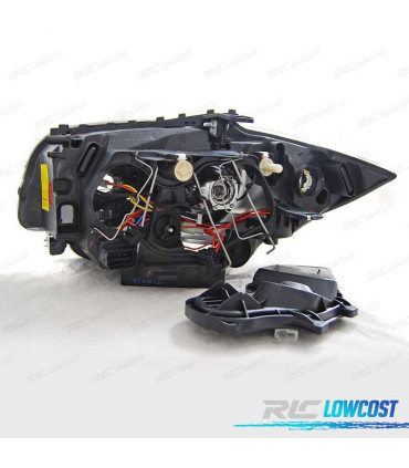 FAROS BMW E81 E87 E82 E88 04-11 OJOS ANGEL FONDO NEGRO