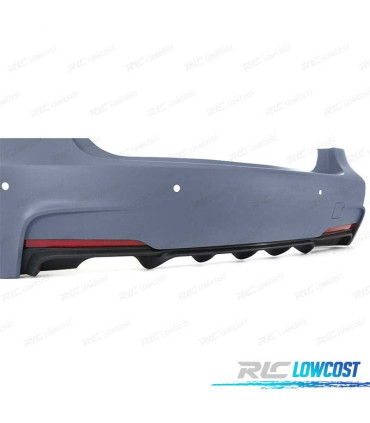 PARAGOLPES TRASERO BMW F30 LOOK M PERFORMANCE PDC DOBLE SALIDA IZQUIERDA