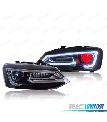 FAROS VOLKSWAGEN VW POLO 6R 09-17 LED LIGHT BAR DEVIL EYES