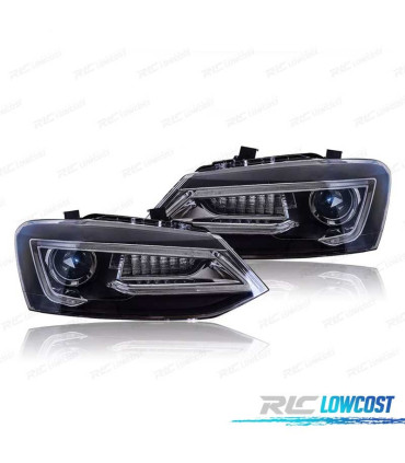 FAROS VOLKSWAGEN VW POLO 6R 09-17 LED LIGHT BAR DEVIL EYES