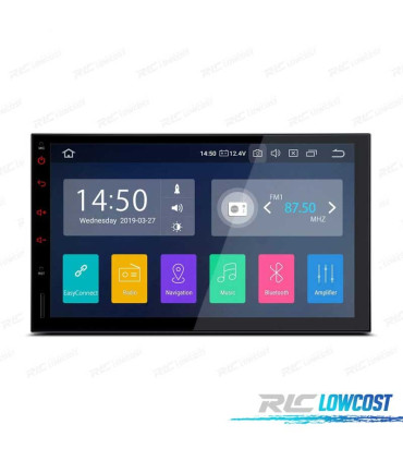 RADIO GPS ANDROID 9 UNIVERSAL 7" PANTALLA TÁCTIL