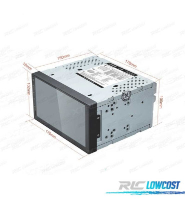 RADIO GPS ANDROID 9 UNIVERSAL 7" PANTALLA TÁCTIL