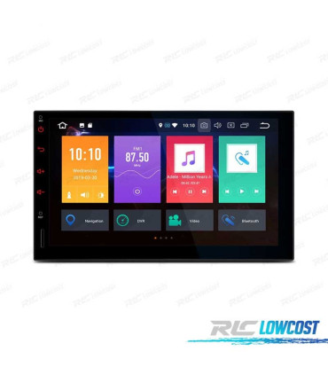 RADIO GPS ANDROID 9 UNIVERSAL OCTA CORE 7" 2 DIN PANTALLA TÁCTIL